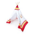 Hape tente tipi pour enfants rouge e4307