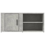 vidaXL Meuble TV Gris béton 80x31 5x36 cm Bois d'ingénierie
