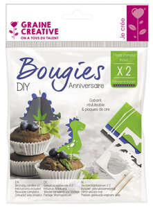 Kit Diy Bougies Anniversaire Dinosaures