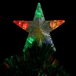 vidaXL Arbre de Noël pré-éclairé avec support 64 cm fibre optique
