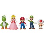 JAKKS PACIFIC - Pack de 5 Figurines - Super Mario Bros : Mario et ses Amis