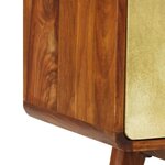 vidaXL Meuble TV Bois de Sesham massif 120 x 30 x 45 cm