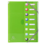 Trieur Extensible En Polypropylène 8 Compartiments Iderama Pp - A4 - X 8 - Exacompta