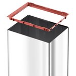 Hailo Poubelle Big-Box Swing Taille L 35 L Acier inoxydable 0840-111