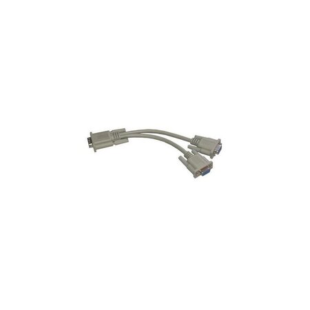 MCL ADAPTATEUR EN CÂBLE VGA HD15 MÂLE / FEMELLE / FEMELLE - 40 CM