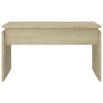 vidaXL Table basse Chêne sonoma 68x50x38 cm Aggloméré