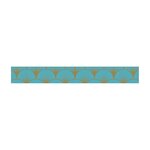 Masking tape - Éventail bleu sur fond doré - Repositionnable - 15 mm x 10 m