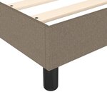 vidaXL Sommier à ressorts de lit Taupe 80x200 cm Tissu