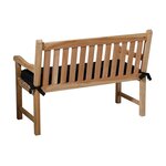 Madison Coussin de banc Basic 120x48 cm noir