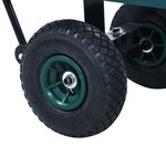 vidaXL Chariot à main de jardin Vert 350 kg