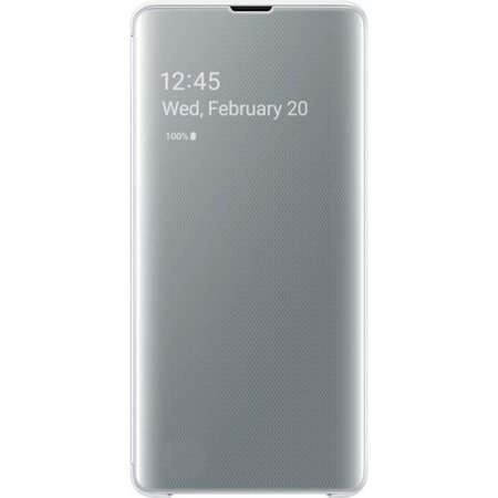Samsung clear view cover s10+ blanc