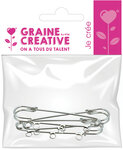 Epingles broches 3 trous Argent 3 pièces