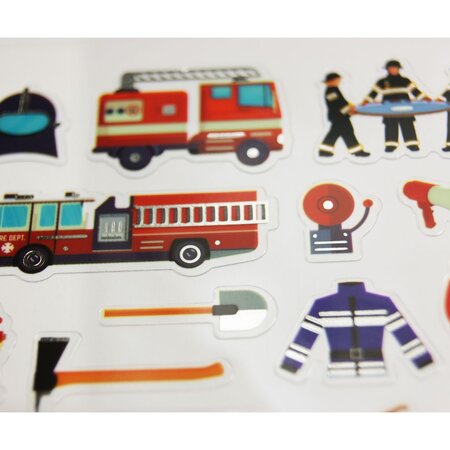 Autocollants - Pompiers et équipements - 1 8 cm