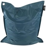 Maxi coussin imprimé intérieur extérieur 140 x 180 cm bleu canard