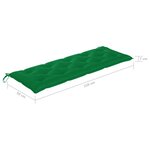 vidaXL Banc de jardin 3 places avec coussin 150 cm Gris Eucalyptus