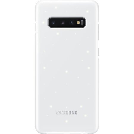 Samsung coque avec affichage led s10+ blanc