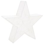 vidaXL Étoile de décoration de Noël 3Pièces Blanc LED Extérieur Intérieur