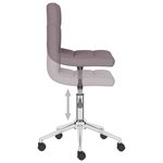 vidaXL Chaises pivotantes à manger lot de 4 taupe tissu