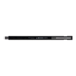 Stylo gomme mono zero pointe rectangulaire 2 5 x 5 mm métal noir x 6 tombow
