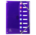 Trieur Extensible En Polypropylène 8 Compartiments Iderama Pp - A4 - X 8 - Exacompta