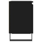 vidaXL Table de chevet noir 40x30x50 cm bois d’ingénierie