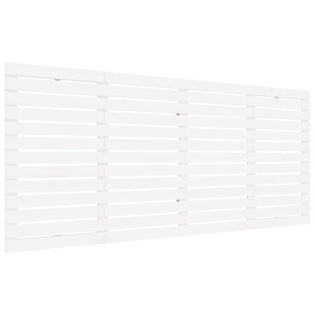 vidaXL Tête de lit murale Blanc 166x3x91 5 cm Bois massif de pin