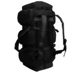 vidaXL Sac de sport en style militaire 3-en-1 90 L Noir