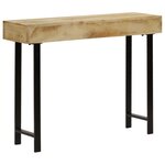 vidaXL Table console Bois de manguier massif 102 x 30 x 79 cm
