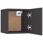 vidaXL Meubles TV muraux 4 Pièces Gris 30 5x30x30 cm