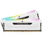 CORSAIR Mémoire PC DDR4 - VENGEANCE RGB PRO SL 16Go (2x8Go) - 3200Mhz - CAS 16 - White (CMH16GX4M2E3200C16W)
