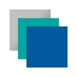 3 vinyles permanents 91 x 33 cm - argenté  aqua  bleu