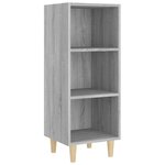 vidaXL Buffet Sonoma gris 34 5x32 5x90 cm Bois d'ingénierie