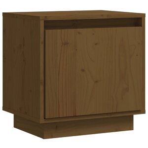 vidaXL Table de chevet Marron miel 40x30x40 cm Bois de pin solide