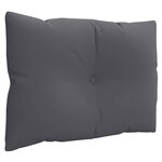 vidaXL Coussins de palette 3 Pièces anthracite tissu