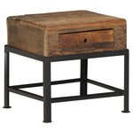 vidaXL Table de chevet 40 x 35 x 40 cm Bois de récupération massif