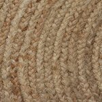 vidaXL Tapis Jute tressé 150 cm rond