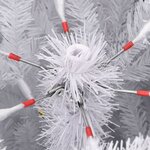 vidaXL Sapin de Noël artificiel à charnières avec neige floquée 270 cm