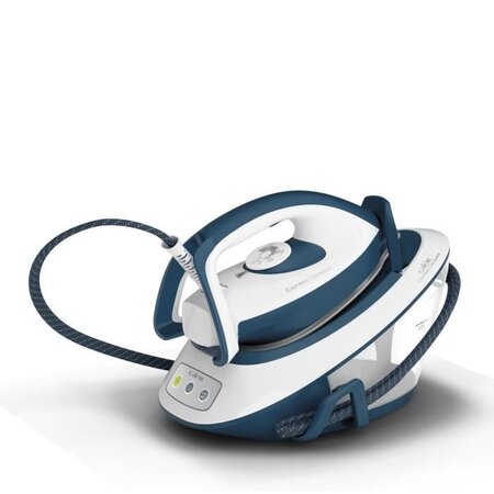 CALOR SV7110C0 Express Compact Centrale vapeur, Débit de vapeur continu de 120 g/min, Fonction pressing de 350g/min, Compact, Bleu