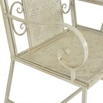 vidaXL Banc de jardin à 2 places 161 cm Acier Blanc