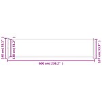 vidaXL Auvent latéral rétractable de patio 140x600 cm Crème