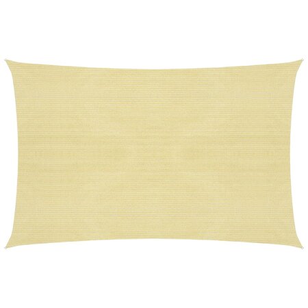 vidaXL Voile d'ombrage 160 g/m² Beige 2 5x3 m PEHD