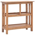 vidaXL Table console Bois de récupération massif 69 x 28 x 70 cm
