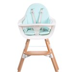 Childhome coussin de chaise haute evolu bleu menthe pastel
