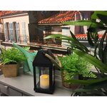 LUMISKY Lanterne solaire LED - Ø13,5x30,2cm - Blanc chaud