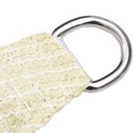 vidaXL Voile d'ombrage 160 g/m² Crème 4x5x6 8 m PEHD