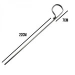 Lot de 20 pitons fixes gazon en inox 29 cm