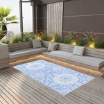 vidaXL Tapis d'extérieur Bleu azuré 190x290 cm PP