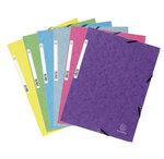 Lot De 5+1 Chemises En Carte Lustrée 400g/m2 - A4 - X 8 - Exacompta