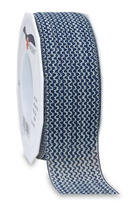Ruban toulouse dentelle 20-m-rouleau 40 mm bleu foncé