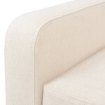 vidaXL Fauteuil Blanc crème Tissu
